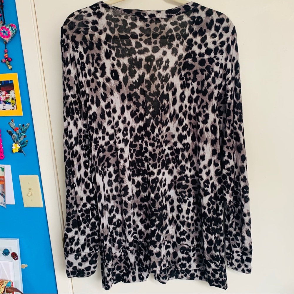 Leopard Button Cardigan - Picture 4 of 4